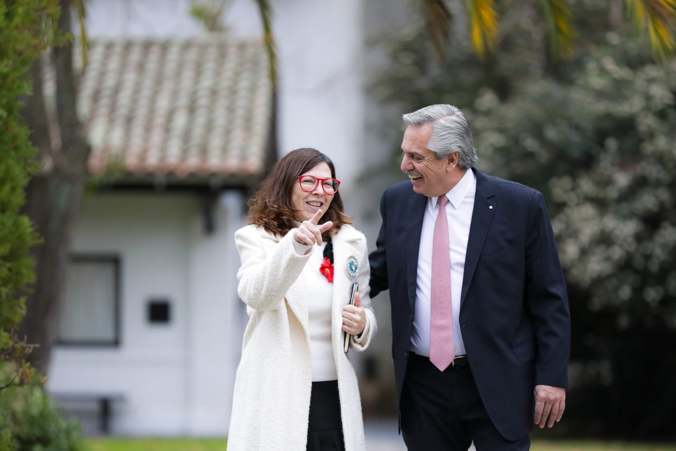 Batakis se reunió con Fernández en quinta de Olivos. (Foto prensa Presidencia).-