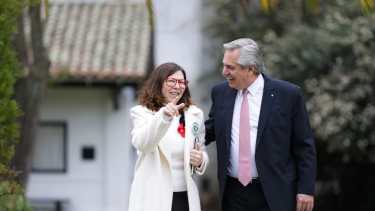 Batakis se reunió con Fernández en quinta de Olivos. (Foto prensa Presidencia).-
