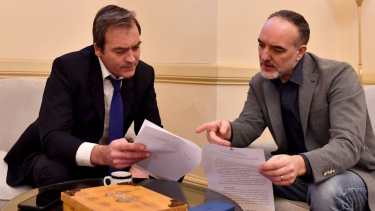 Martín Soria y Martín Doñate acordaron la lista para las Primarias y, además, el proceso partidario. Foto: Gentileza