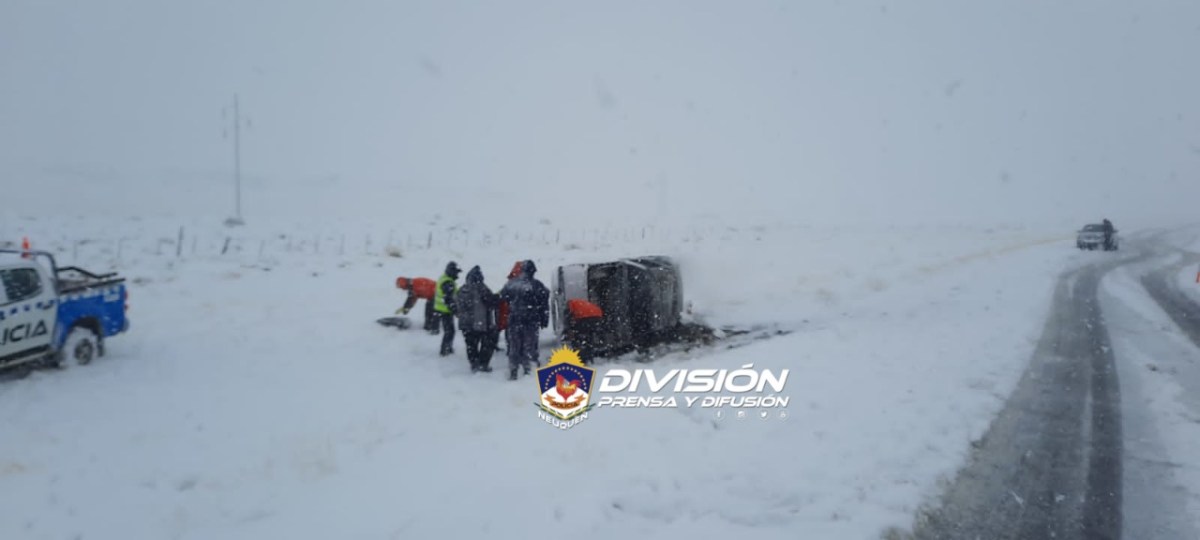 Tres incidentes en el mismo lugar cerca de las Lajas. Foto Policía del Neuquén