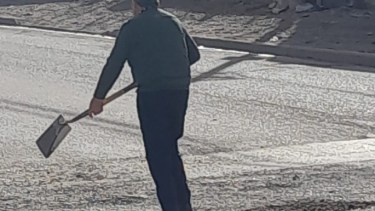 Esta fue la imagen que se difundió para mostrar la iniciativa del vecino. (Foto Centenario Digital).-