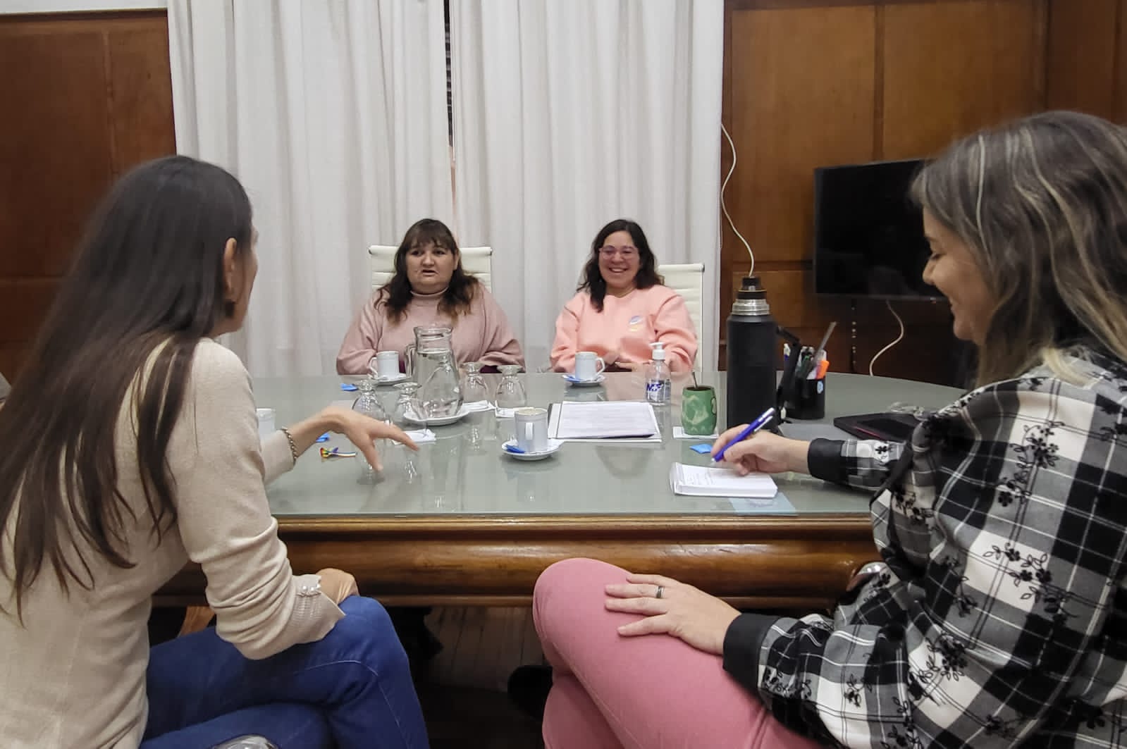 Taxi Rosa Neuquén se reunió con la ministra de las Mujeres y Diversidad. Foto: Gentileza