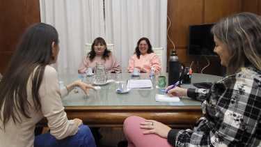 Taxi Rosa Neuquén se reunió con la ministra de las Mujeres y Diversidad. Foto: Gentileza