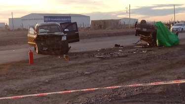 El choque fatal ocurrió esta mañana, en Añelo. (Gentileza).-