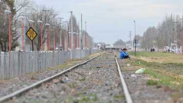 La obra contempla el reacondicionamiento de las vías que conectan Cipolletti con Contraalmirante Cordero. Foto: Florencia Salto. 