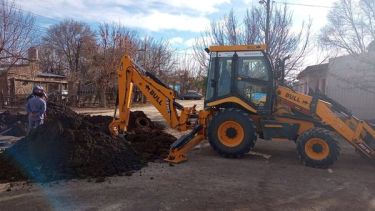Con fondos de Nación y provincia se ampliarán redes de servicios en Chichinales. (Foto gentileza)