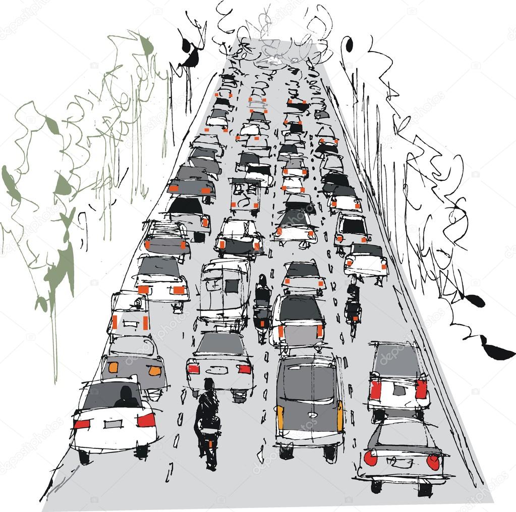 “La autopista del Sur”, de Julio Cortázar, narra un embotellamiento que permite que las personas bajen de sus autos y se relacionen entre sí.