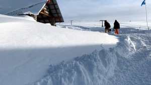 Villa Pehuenia: el cerro Batea Mahuida se tapó de nieve, mirá cómo está en vacaciones de invierno