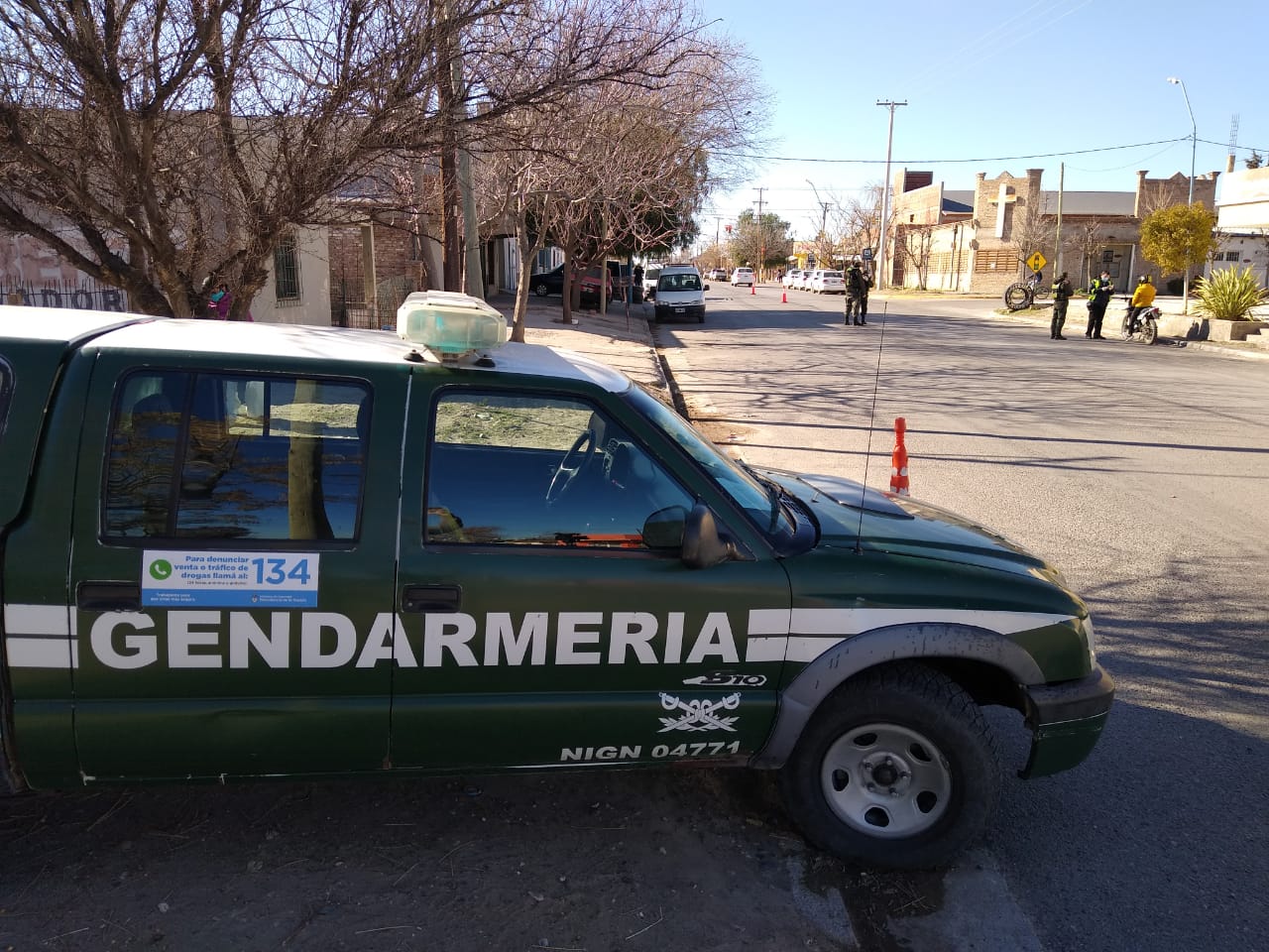 Gendarmería llegó a Roca para controlar las calles en medio de la pandemia, en agosto del el 2020. (foto: archivo)
