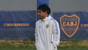 Boca entrenó pensando en el partido con Talleres