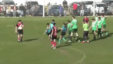 Una cobarde agresión, muy repudiada en las redes sociales.