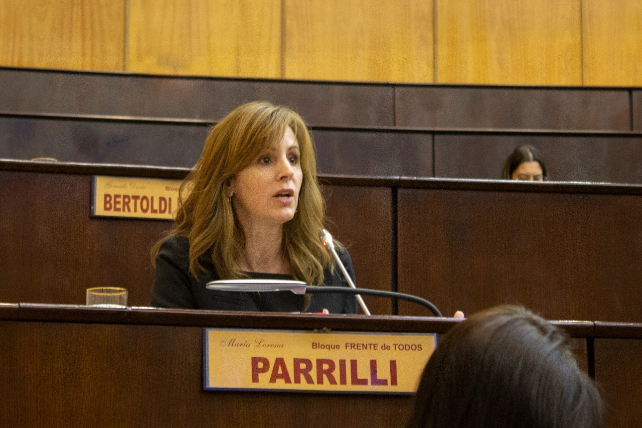 La legisladora presentó un proyecto para que los abogados que representen al Estado no cobren honorarios que son superiores al monto de las deudas (Gentileza Prensa Lorena Parrilli)