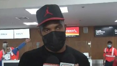 Miguel Á. Borja llegó a Argentina para sumarse al plantel de River Plate. Gentileza.