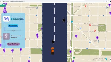 El propósito del juego es esquivar los baches que se encuentran en la calle que figura en la pantalla. 