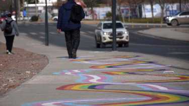Policías agredieron a cuatro militantes trans que participaban de un foro en Neuquén. Foto: Matías Subat