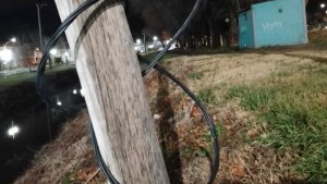 Insólito: robaron cables en el monumento a la Manzana y dejaron sin luz un sector de Regina