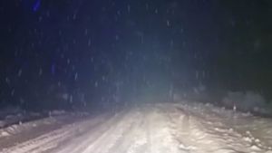 Nevadas intensas en la ruta 40, entre Bariloche y El Bolsón, con acumulación