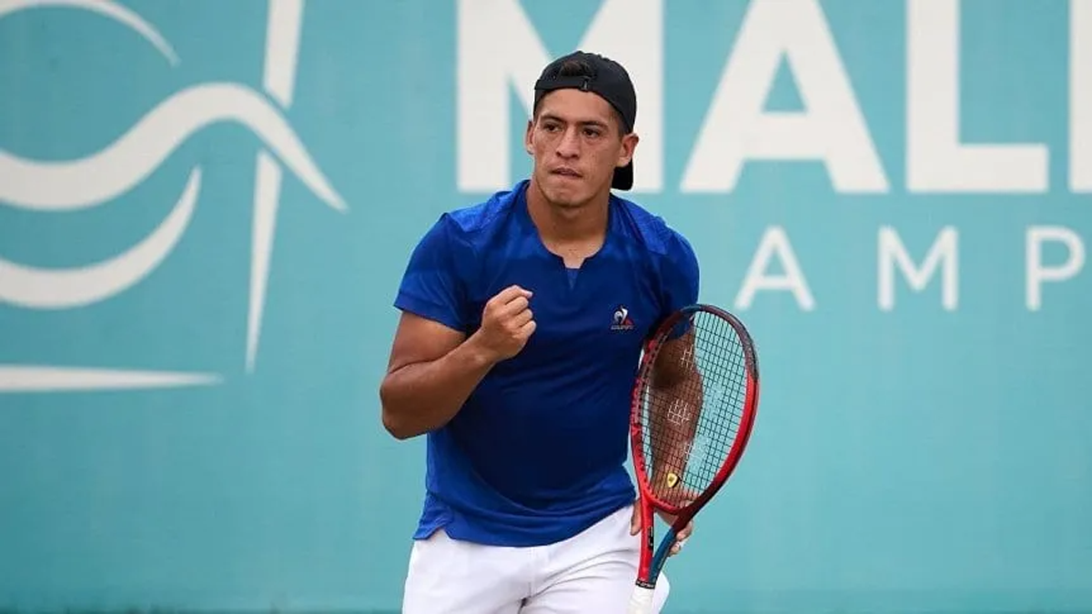 Sebastián Báez jugará por un lugar en las semifinales del ATP 250 de Santiago, en Chile. Gentileza.