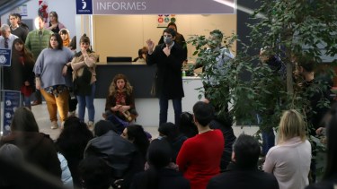 La asamblea en la Primera Circunscripción se realizó este jueves en Viedma. Foto: Marcelo Ochoa.