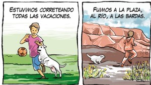 Terminan las vacaciones, es tiempo de volver a clase, pero alguien te espera en casa…