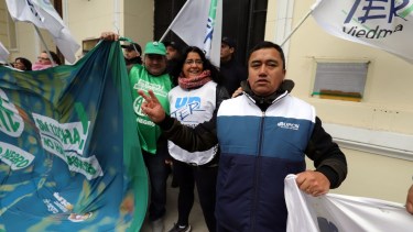 UPCN, Unter y ATE no aceptaron la oferta, y las tres organizaciones se movilizaron en la semana. Foto. Marcelo Ochoa.