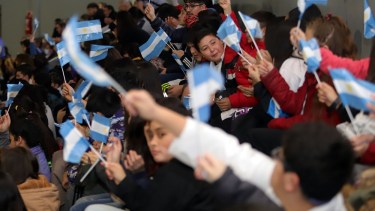 Participaron alumnos de escuelas primarias, públicas y privadas, de la capital. Fotos: Marcelo Ochoa.