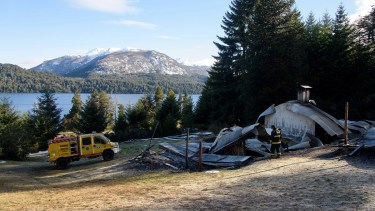“La Escondida” es la propiedad de Juan Grehan. Fue una de las primeras casas incendiadas en el sector. Foto: archivo