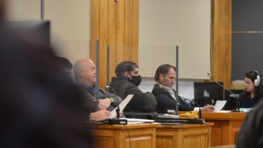 La audiencia se extendió por dos horas esta mañana. Foto: Marcelo Martínez