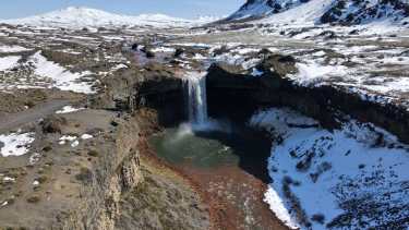 El Salto del Agrio en Caviahue, una de las postales más lindas de la Patagonia. Foto y video: @omaralexismoya