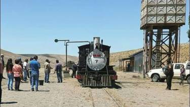 Después de muchos años, una formación de Chubut de La Trochita volvió a unir El Maitén con Ñorquinco. Foto: gentileza. 