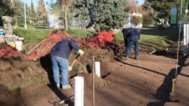 El Paseo del Ferrocarril es un proyecto que busca recuperar todo el eje histórico de la ciudad vinculado a la calle Fernández Oro. Foto: Gentileza. 