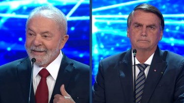Fuertes cruces entre Bolsonaro y Lula en el primer debate presidencial de Brasil