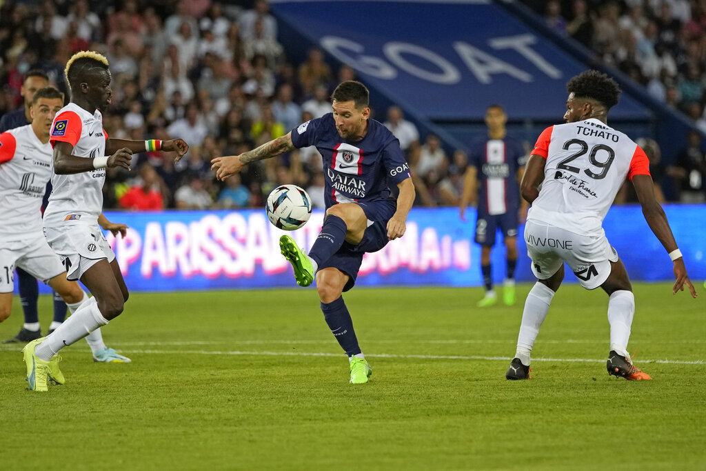 Messi no convirtió, pero tuvo una buena actuación en el triunfo de su equipo. (AP Photo/Francois Mori)