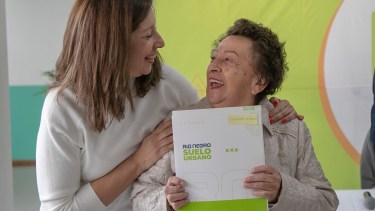 La gobernadora Arabela Carreras estuvo esta mañana en un acto en Bariloche y habló del contexto nacional. Foto: Gentileza