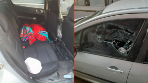 Rescataron a una bebé que estaba encerrada en una auto mal estacionado