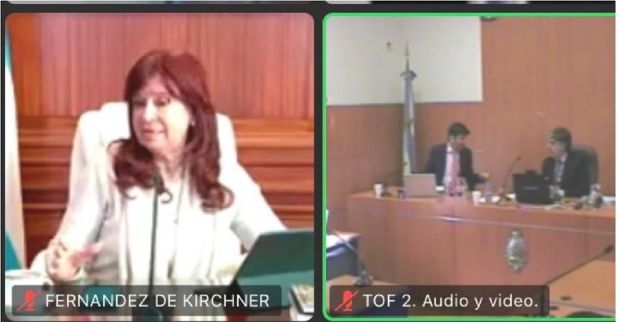 Cristina Kirchner sigue en forma virtual algunas jornadas del juicio por la obra pública en Santa Cruz.
