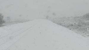 Nieve en la cordillera: limitan el tránsito a vehículos pesados en la ruta 23