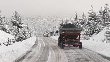 Nieve en la cordillera de Río Negro: ruta 40 con hielo y restricciones en la 23