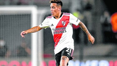 Esequiel Barco, recuperado de una lesión, será titular ante los santiagueños en el Monumental.