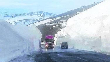 El paso internacional Pino Hachado es uno de los más transitados. Foto: gentileza.-