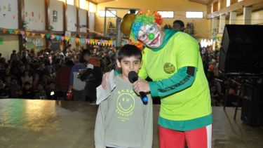 Los niños y niñas vivieron una jornada con mucha diversión. Foto: José Mellado. 