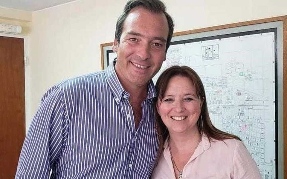 Martin Soria y Magdalena Odarda en la formula provincial del 2019. Ayer, el ministro le solicitó la renuncia a su ex compañera. Foto Archivo