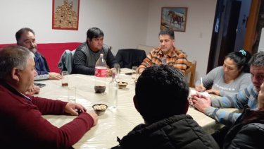 La Mesa Local de JSRN de Jacobacci se reunió este sábado. Foto: gentileza. 