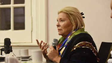 Elisa Carrió reapareció públicamente y generó revuelo dentro de Juntos por el Cambio.-