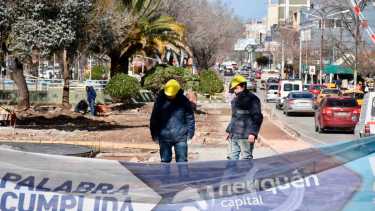 El pluvial de la avenida Argentina seguirá en obra por varios meses