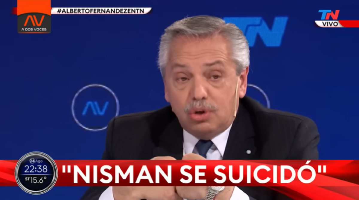 "Nisman se suicidó": la frase de Alberto Fernández que repudia la oposición. 