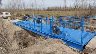 La obra de la ciclovía de la Ruta 6 está en su etapa final