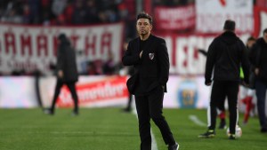 Gallardo dirige su último entrenamiento en River