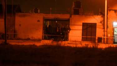 El trágico hecho ocurrió en barrio El Porvenir, en la zona oeste de Roca. Foto Juan Thomes.