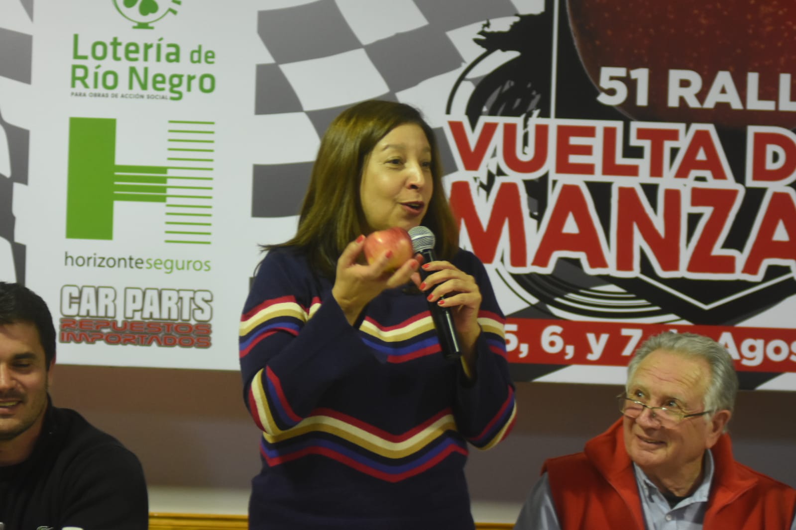 Arabela participó de la presentación del evento junto a otros autoridades provinciales y municipales. Foto Juan Thomes
